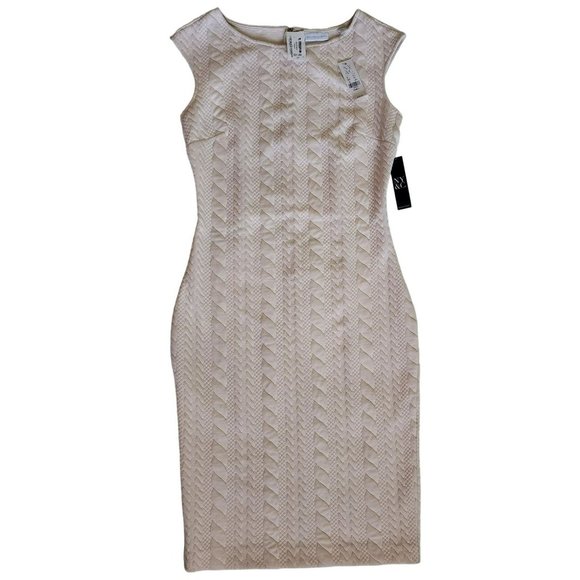 New York & Company Women's Stretch White Bodycon Sleeveless Dress Small/8 NWT - Picture 2 of 11